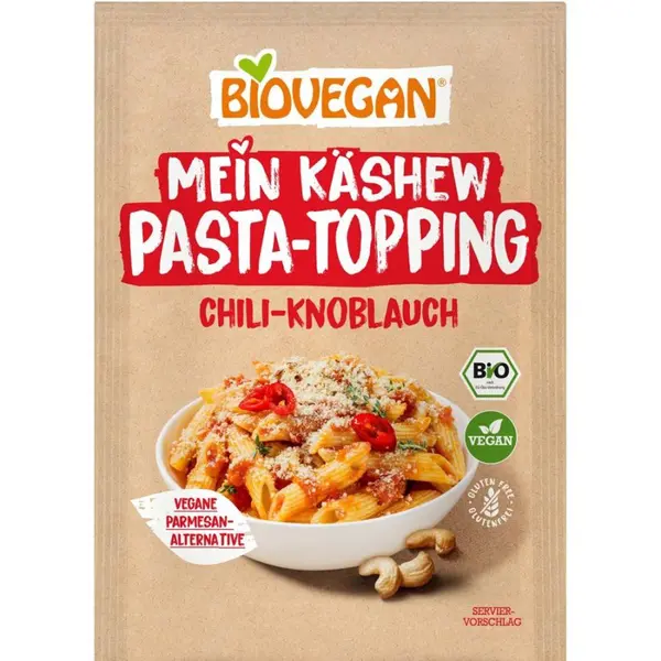 Toping vegan din caju cu chili si usturoi pentru paste nativ fara gluten, eco - 50 g