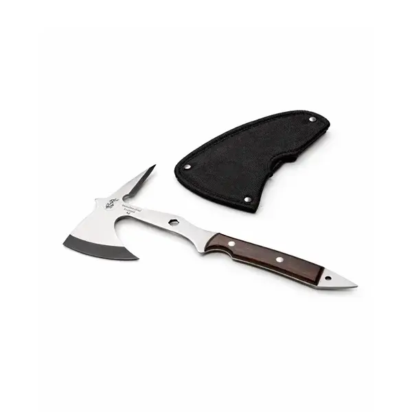Topor multifunctional din otel cu maner ergonomic si spargator geam, DEPOX , 53 cm, maro