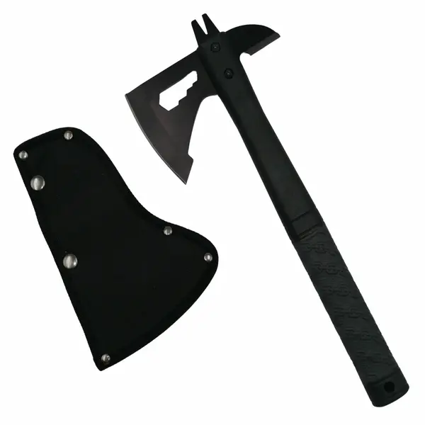 Topor Survivor DEPOX , Deep Impact, otel inoxidabil, negru, 33 cm, teaca inclusa
