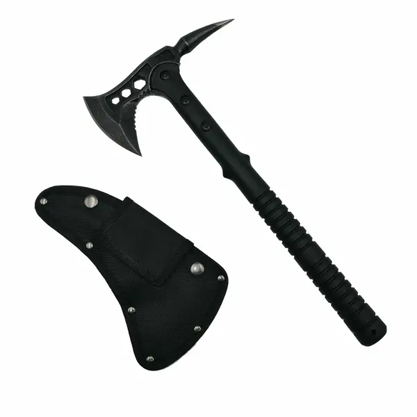 Topor Survivor DEPOX , Sting Fall, otel inoxidabil, negru, 39 cm, teaca inclusa