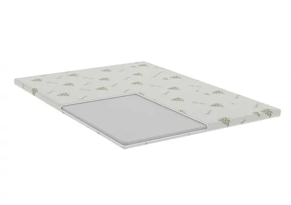 Topper Aloe Vera, cu husa detasabila si lavabila 140 x 190 x 5 cm fermitate medie