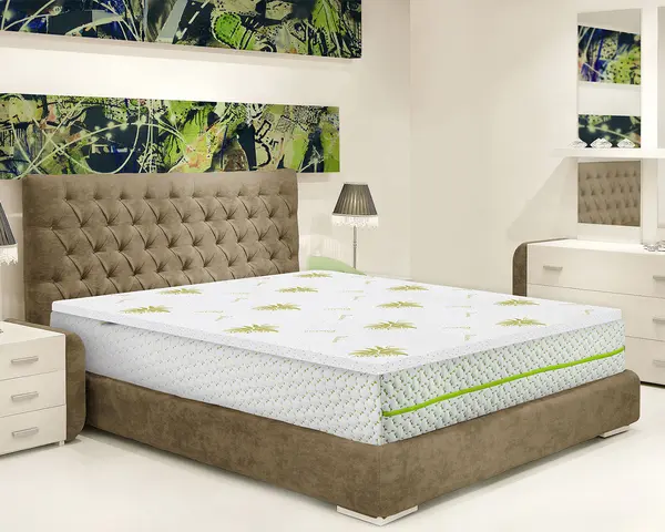 Topper Bedora Aloe Vera Essential 160x200 cm, moale, 3 cm, husa detasabila, lavabila, antialergica