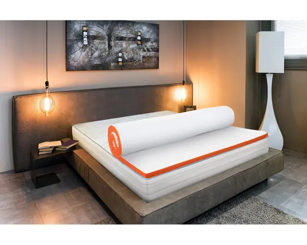 Topper Bedora Flexo 180x200 cm, tare, 8 cm, husa detasabila, lavabila, antialergica