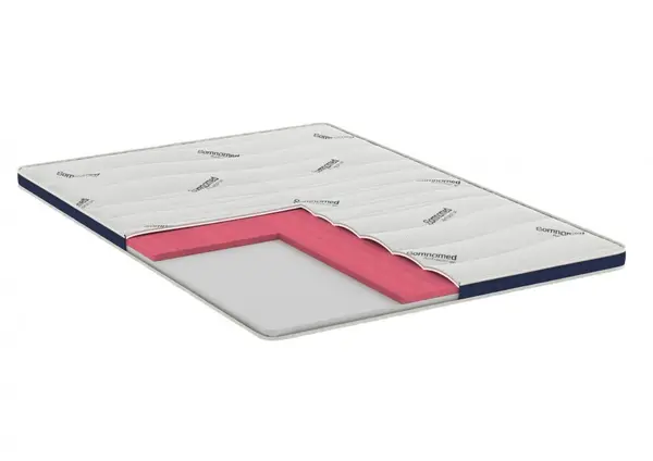 Topper cu memorie Somnomed Antiacaria, pentru alergici, cu husa detasabila si lavabila 160 x 200 x 7 cm