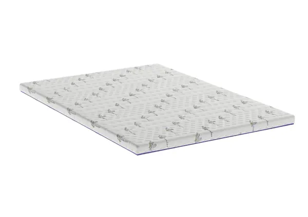Topper cu spuma poliuretanica Superconfort Lavant 7 Zone 180x200, husa detasabila si lavabila, tratament lavanda, fermitate medie