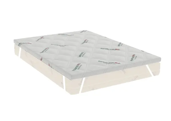 Topper HypoallergenicMed Antibacteria, 140x190x7, cu elastic, husa detasabila, lavabila si certificata Ultra-Fresh Antibacterial™