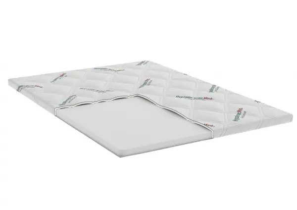 Topper Hypoallergenicmed Antibacteria, husa detasabila si lavabila 120 x 200 x 7 cm