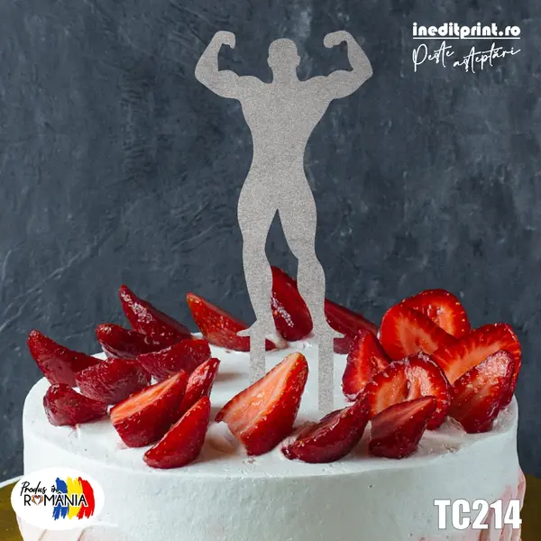 Topper Tort Sportiv TC214 Lemn natur, 20x20cm