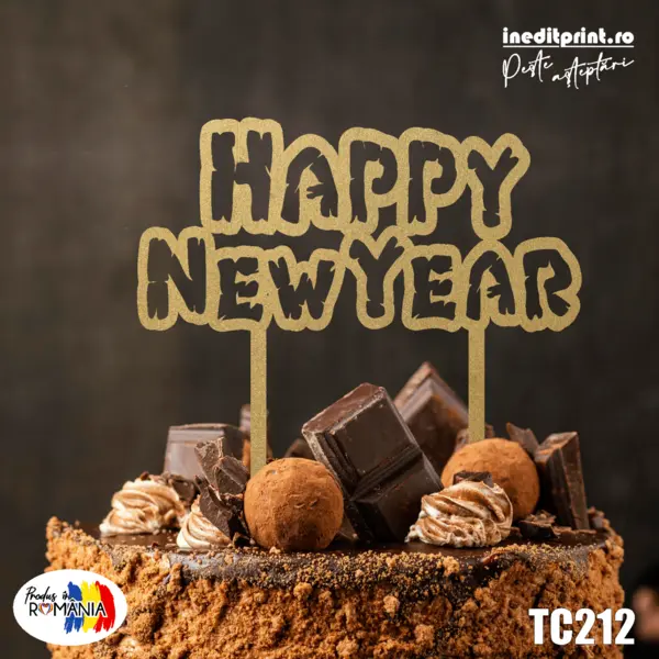 Topper Tort TC212(SET 20) Lemn natur, 10x10cm
