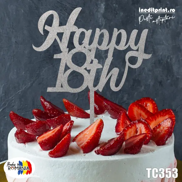Topper tort TC353 Lemn natur, 20x20cm