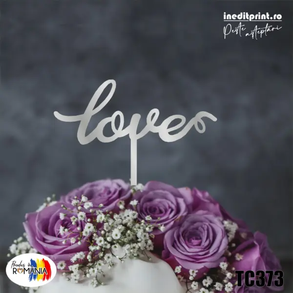 Topper tort TC373 Lemn natur, 16x16cm