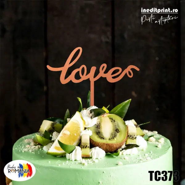 Topper tort TC373 Lemn natur, 20x20cm