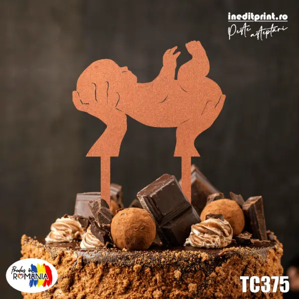 Topper tort TC375 Lemn natur, 20x20cm