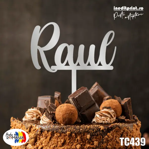 Topper tort TC439 Lemn natur, 20x20cm