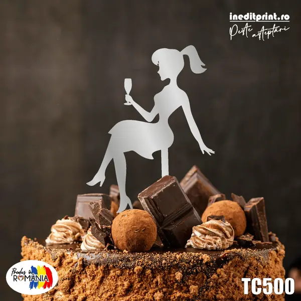 Topper Tort TC500 Lemn natur, 10x10cm