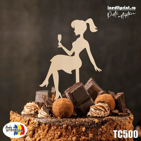 Topper Tort TC500 Lemn natur, 15x15cm