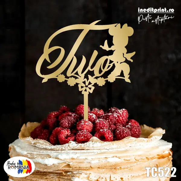 Topper tort TC522 Lemn natur, 16x16cm