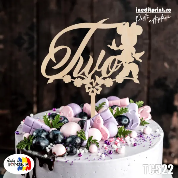 Topper tort TC522 Lemn natur, 20x20cm