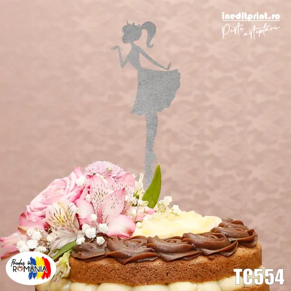 Topper Tort TC554 Lemn natur, 10x10cm