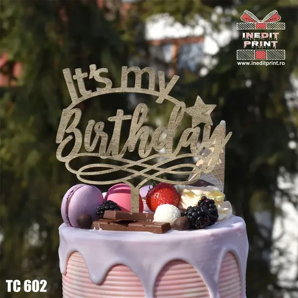Topper tort TC602 Lemn natur, 20x20cm