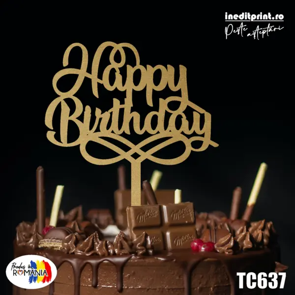Topper Tort TC637 (SET 50) Lemn natur, 20x20cm