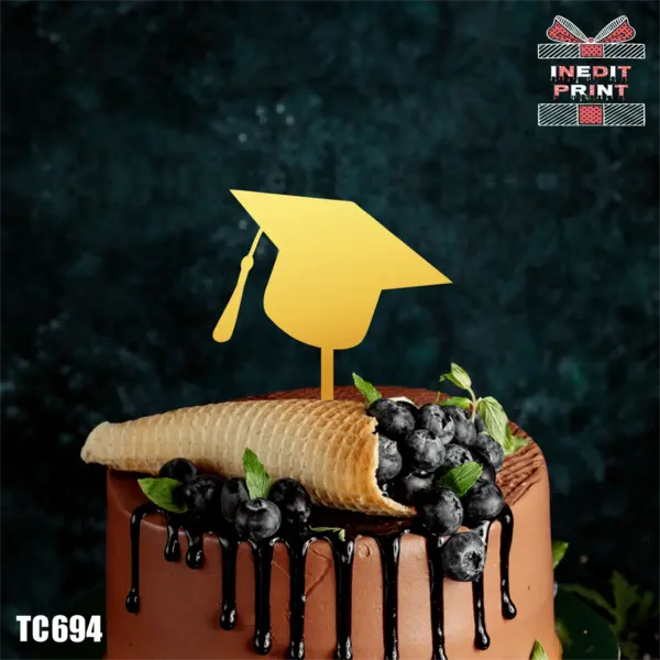 Topper Tort TC694 Lemn natur, 16x16cm