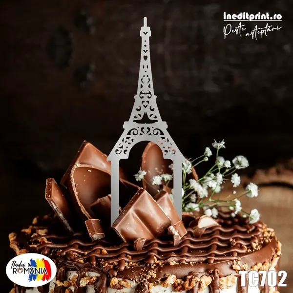 Topper tort Turnul Eiffel TC702 16x16cm
