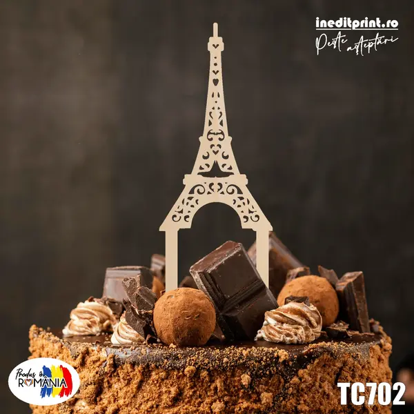 Topper tort Turnul Eiffel TC702 20x20cm