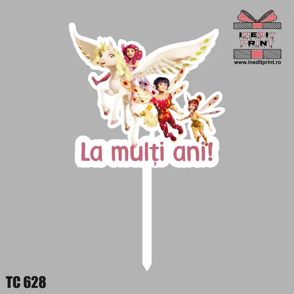 Topper Tort UV Linda Lima La multi ani TC628 15x15cm, Plexiglass alb