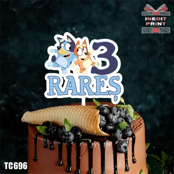 Topper tort UV Personalizat TC696 13x13cm, MDF