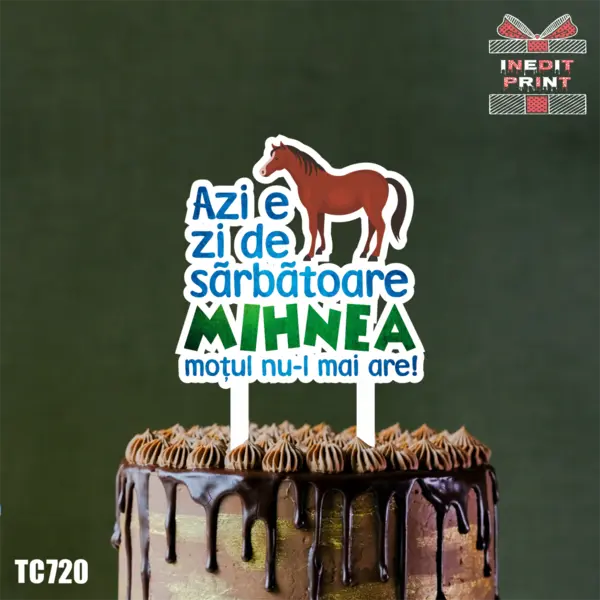 Topper tort UV Personalizat TC720 13x13cm, MDF
