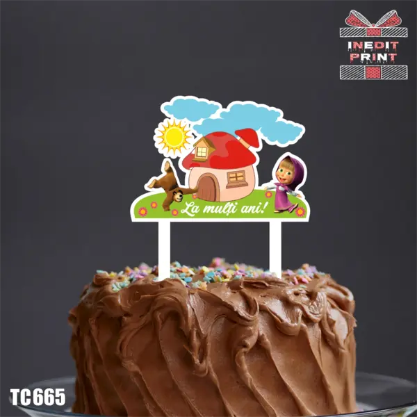 Topper tort UV TC665 16x16cm, MDF