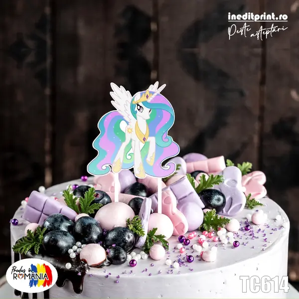 Topper Tort UV Unicorn TC613 10x10cm, MDF