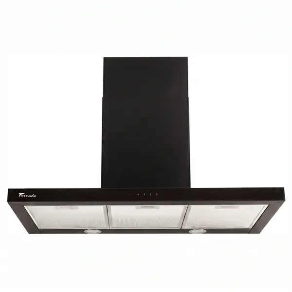 Tornado Hota Decorativa Tornado Lara 1200 (90), 1 motor, latime 90 cm, 3 viteze, absorbtie 1200 m3/ora, Negru