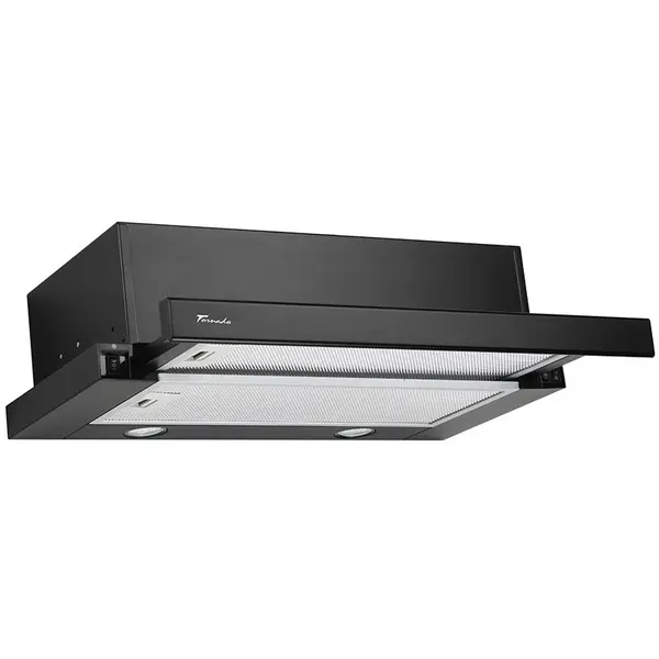 Tornado Hota Telescopica Incorporabila Tornado Storm 700 (50), 1 motor, latime 50 cm, 3 viteze, absorbtie 700 m3/ora, Negru