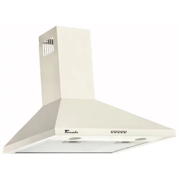 Tornado Hota tip Cupola Tornado Kent 750 (50) LED, 1 motor Turbo, latime 50 cm, 3 viteze, absorbtie 750 m3/ora, filtru anti-grasimi aluminiu 5 straturi, Bej