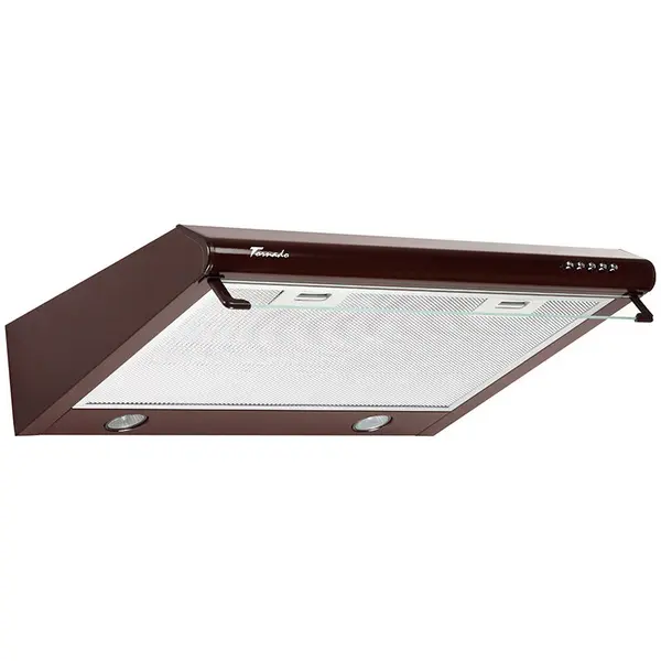 Tornado Hota traditionala Tornado Bona 20 (60) LED, 2 motoare, latime 60 cm, absorbtie 560 m3/ora, filtru anti-grasimi aluminiu 5 straturi, Maro