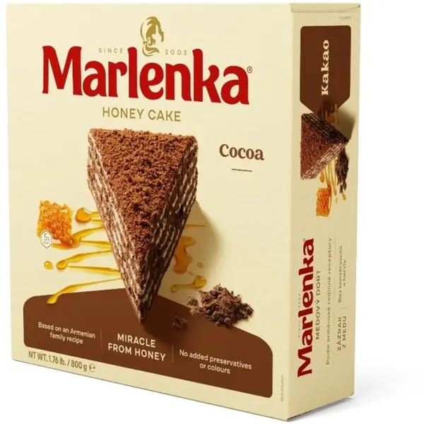 Tort Marlenka cu Miere si Cacao, Honey Cake, 800 g