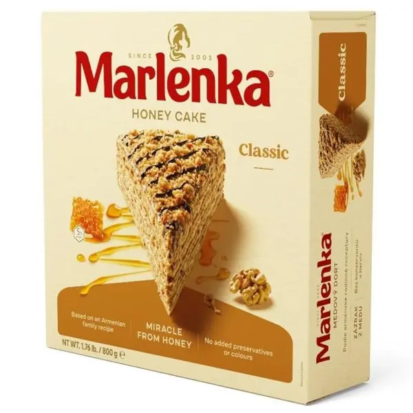 Tort Marlenka cu Miere si Nuca, Honey Cake, 800 g