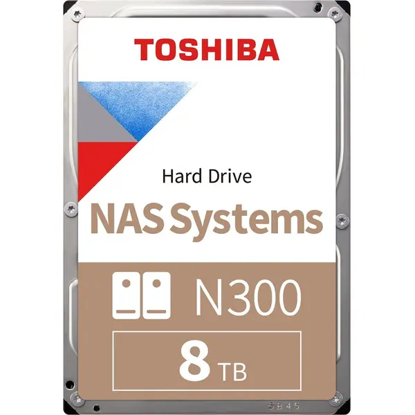 Toshiba Hard disk Toshiba N300, 8 TB, SATA 6 Gb/s, 3,5 inch, 512MB, 7200RPM