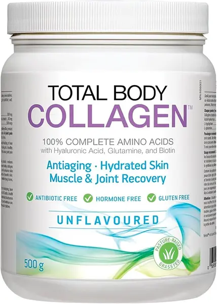 Total Body Collagen, fără gust, 500 g, Natural Factors