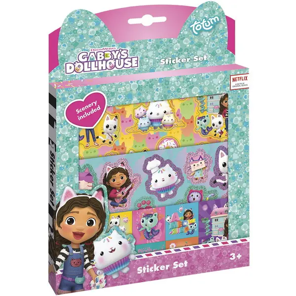 Totum Set abtibilduri - Gabby's Dollhouse