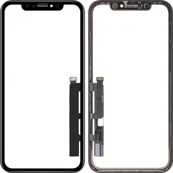 Touchscreen Forward Guard OCA pentru Apple iPhone XR, Versiune IC, Negru