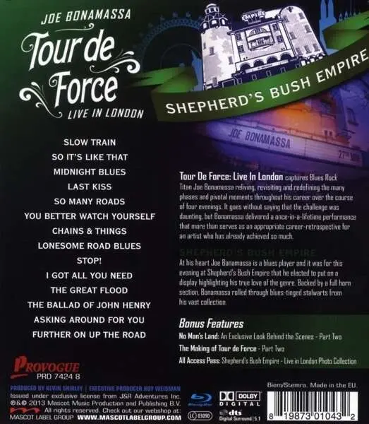 Tour De Force - Live In London - Shepherd's Bush Empire | Joe Bonamassa