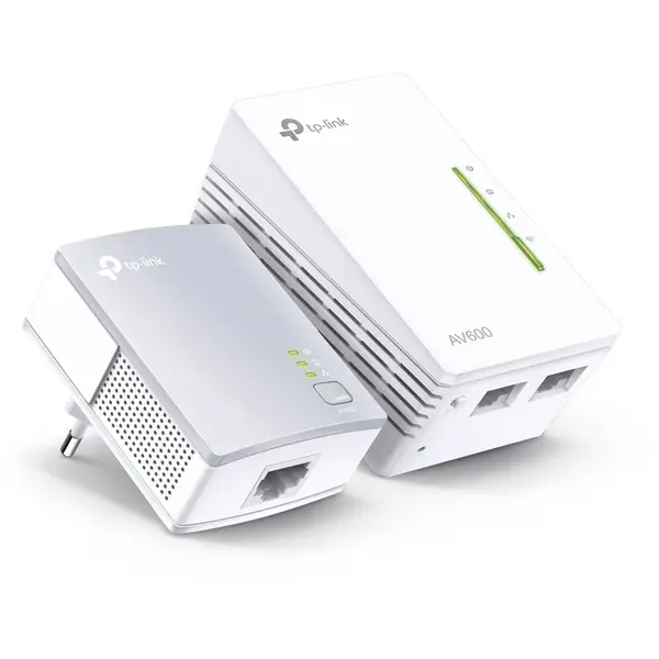 TP-LINK 300Mbps Wireless AV500 Powerline Extender, 500Mbps Powerline Datarate, 2 10/100Mbps Fast Ethernet po