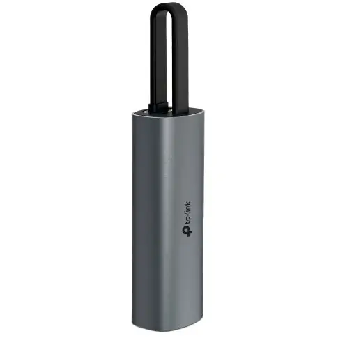 TP-LINK ADAPTOR RETEA TP-LINK UE302C, extern, USB-C, port RJ-45, Viteza 2.5 Gbps, metalic, Gri UE302C