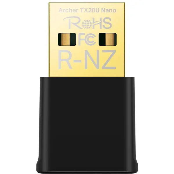 TP-LINK Adaptor wireless TP-Link, ARCHER TX20 NANO, AX1800, 1800 Mbps, Wi-Fi 6, Negru, Archer TX20U Nano