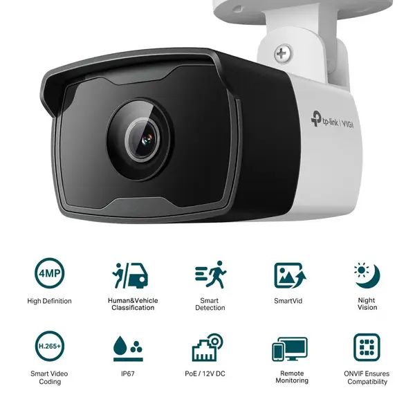 TP-LINK BULLET NTW CAMERA VIGI C340I(2.8 TP-LINK BULLET NTW CAMERA VIGI C340I(2.8