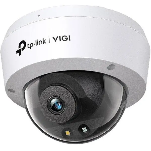 TP-LINK Camera de supraveghere IP Dome, TP-Link Full Color VIGI C250(4MM), 5 MP, 4 mm, IR/Lumina alba 30 m, microfon, PoE, vizualizare pe telefon