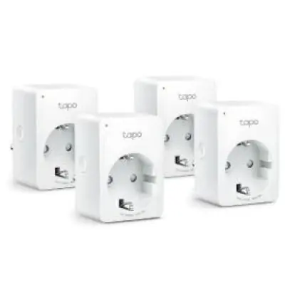 TP-Link MINI SMART WI-FI SOCKET TAPO P100 (4-PACK), Protocol: IEEE 802.11b/g/n, Bluetooth 4.2 (for onboarding only), 2.4 GHz, TAPO P100(4-PACK)
